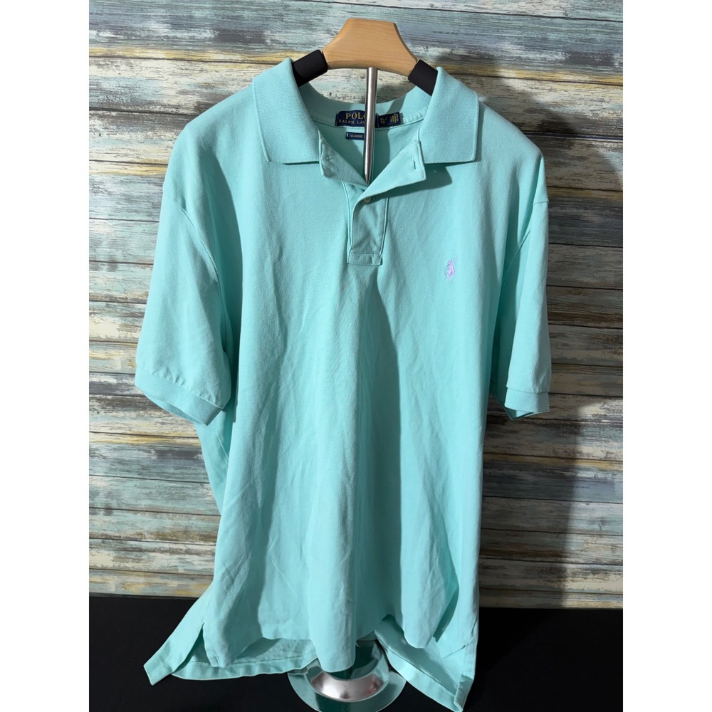 Polo Ralph Lauren Polo Shirt XL Teal Excellent Classic Fit Pony Logo